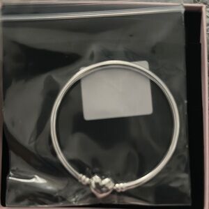 Pandora Silver Heart Charm Bracelet